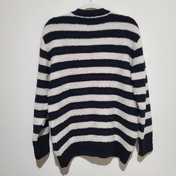 STRIPED SWEATER WITH TEXTURED PATTERN SIZE M - Picture 10 of 10